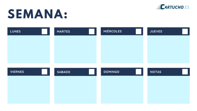 imprimir organizador semanal