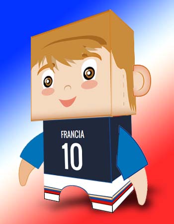 muñeco francia recortoable