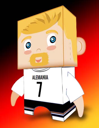 muñeco recortable alemania