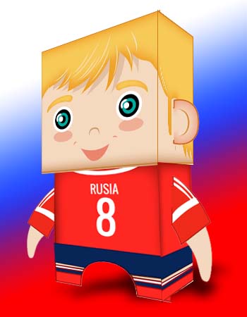 muñeco rusia recortable