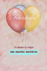 Felicitacion cumpleaños tarjeta