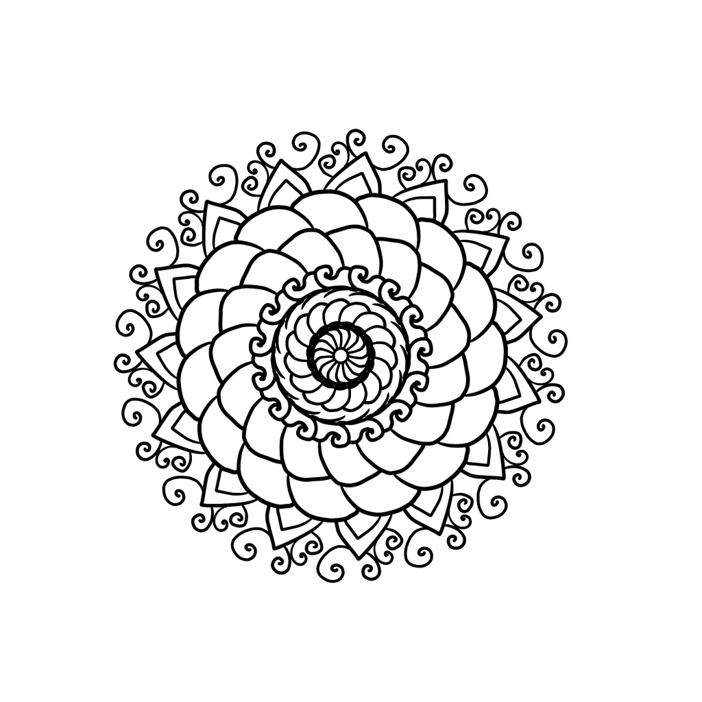 dibujo mandala para colorear