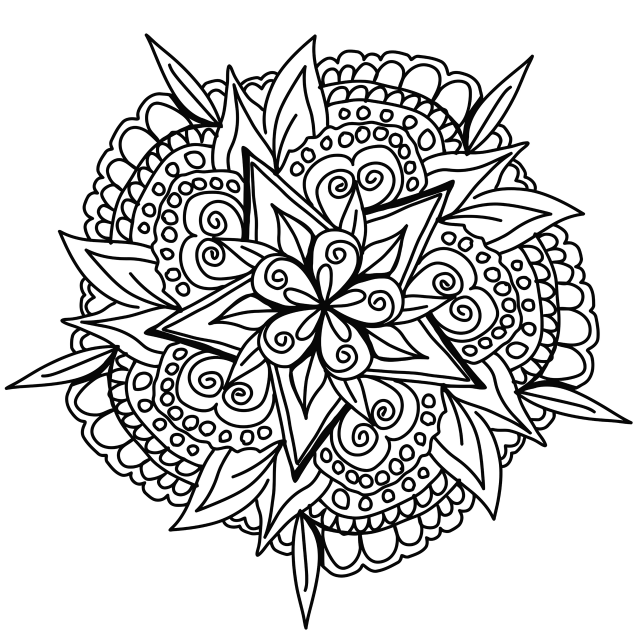 imprimir dibujo mandala para colorear