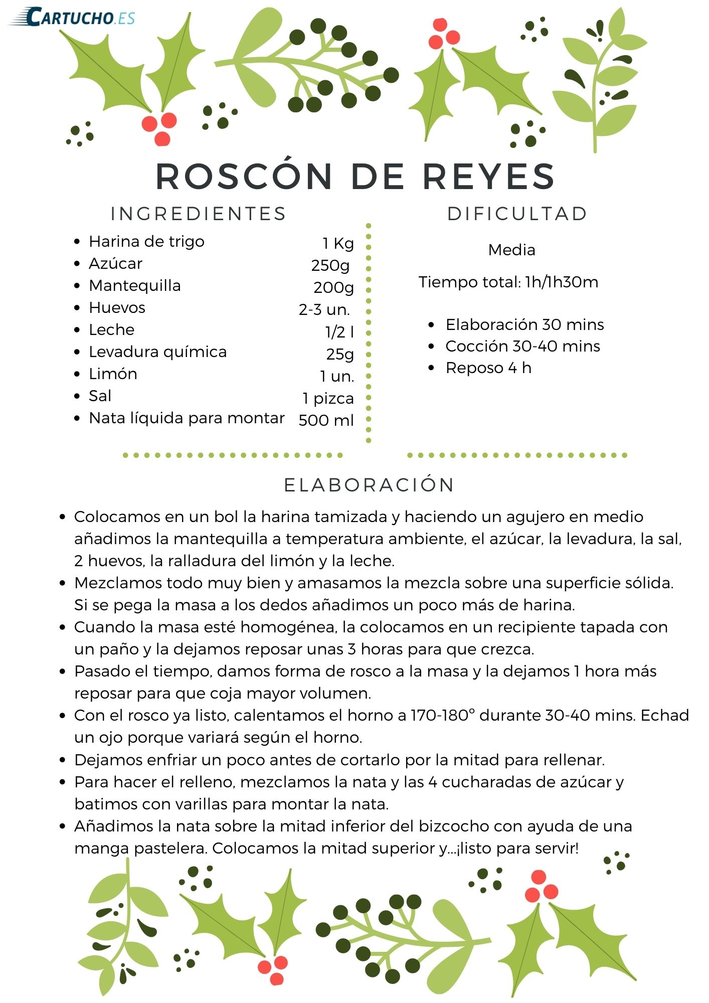 receta de roscon de reyes