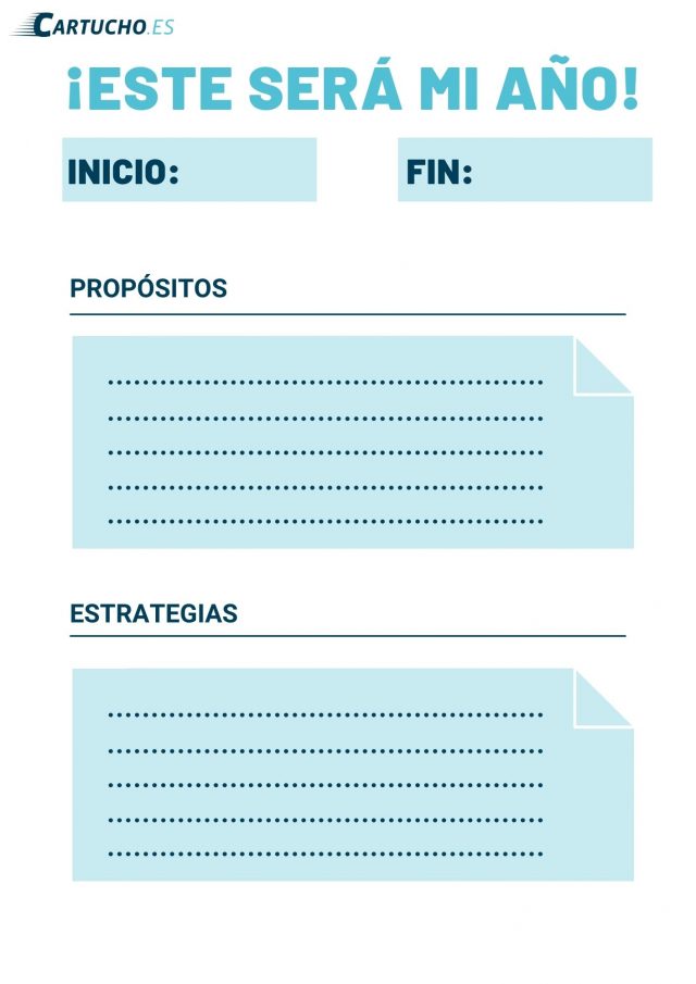 plantilla propósitos personalizable